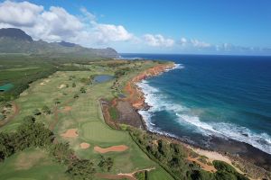Poipu Bay 16th Reverse Aerial